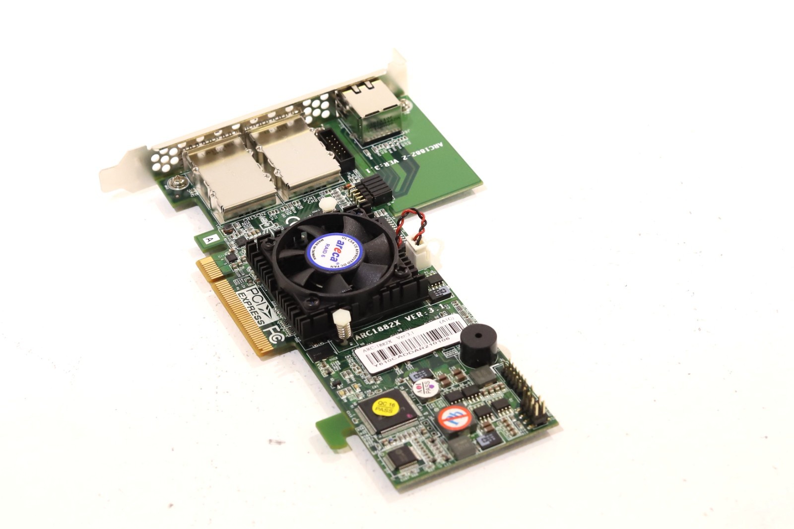 Areca 8-Port 6Gb/s PCIe X8 SAS/SATA RAID Adapter Card P/N: ARC-1882X Tested