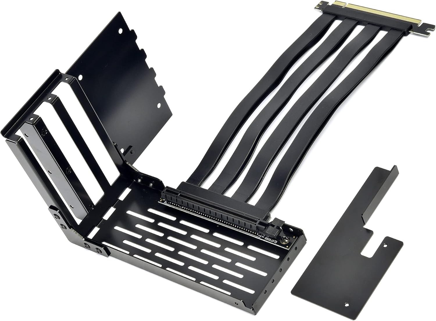 LAN2-1X Premium PCI-E X16 3.0 Black Extender Riser Cable 200Mm and Covert Bracke