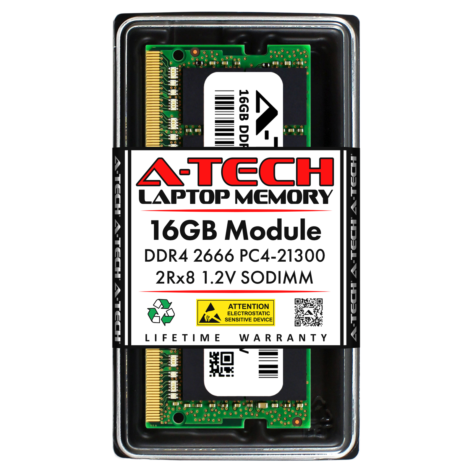 16GB DDR4 PC4-21300 SODIMM (Replacement for Kingston KVR24S17D8/16) Memory RAM