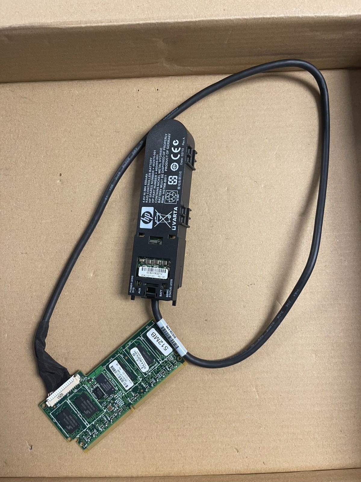 HP 462967-B21 462975-001 512MB P-series battery backed write cache upgrade kit