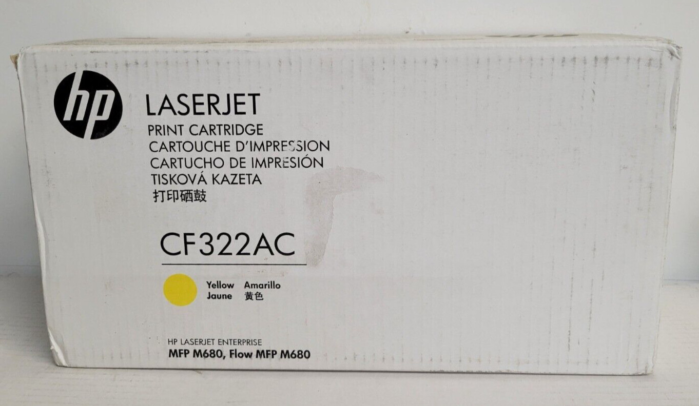 NEW HP CF322A / CF322AC Yellow 653A / 653AC Toner Cartridge Genuine SEALED BOX