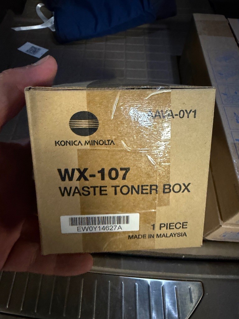 Konica Minolta WX-107 Waste Toner Box AAVA0Y1 Genuine OEM bizhub C250i C360i