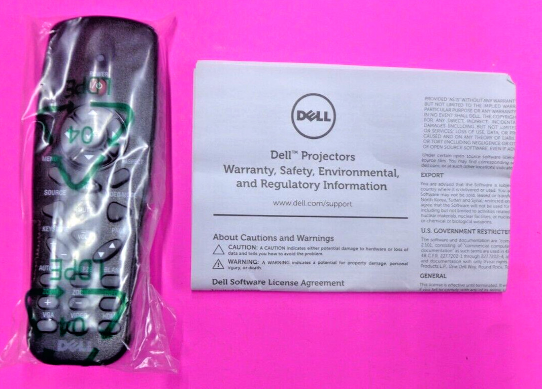 NEW Dell 1210S 1610HD 1209S 1800MP 1100MP Projector Remote Control IR2804 03DMR