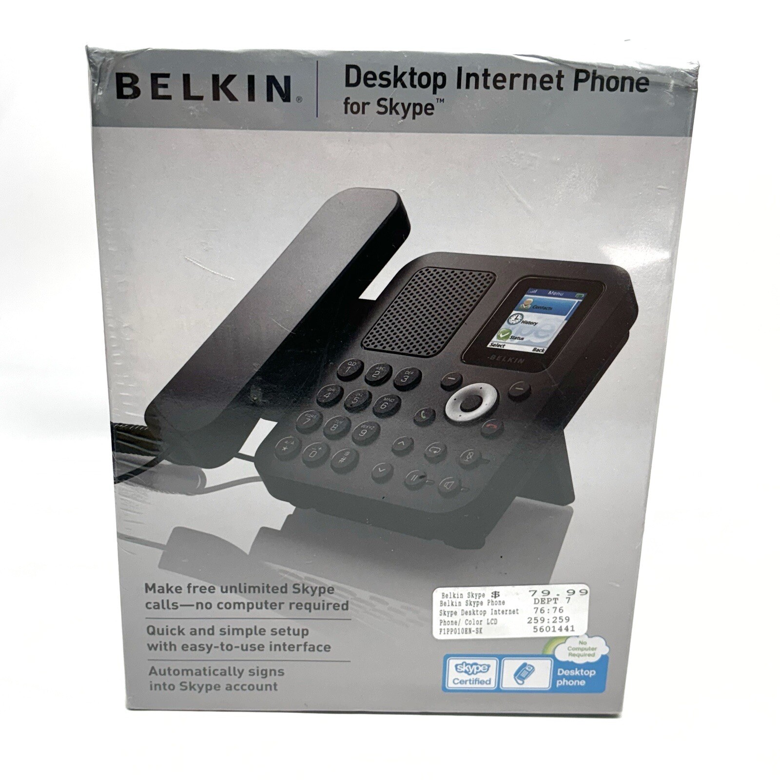 Belkin F1PP0101EN-SK Desktop Internet Phone for Skype 2018 BRAND NEW SEALED