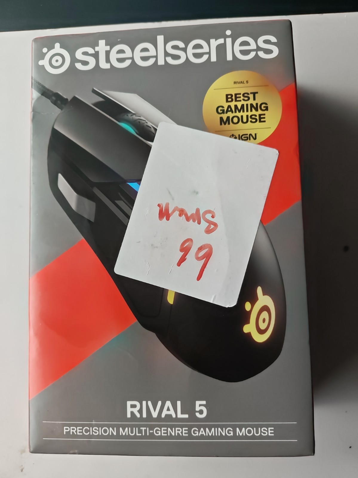 SteelSeries Rival 5 Optical Gaming Mouse - Matte Black, Brand New Sealed
