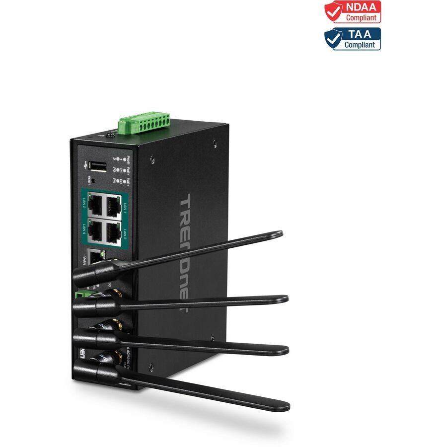 TRENDnet TI-WP100 Wi-Fi 5 IEEE 802.11ac Ethernet Wireless Router TAA Compliant