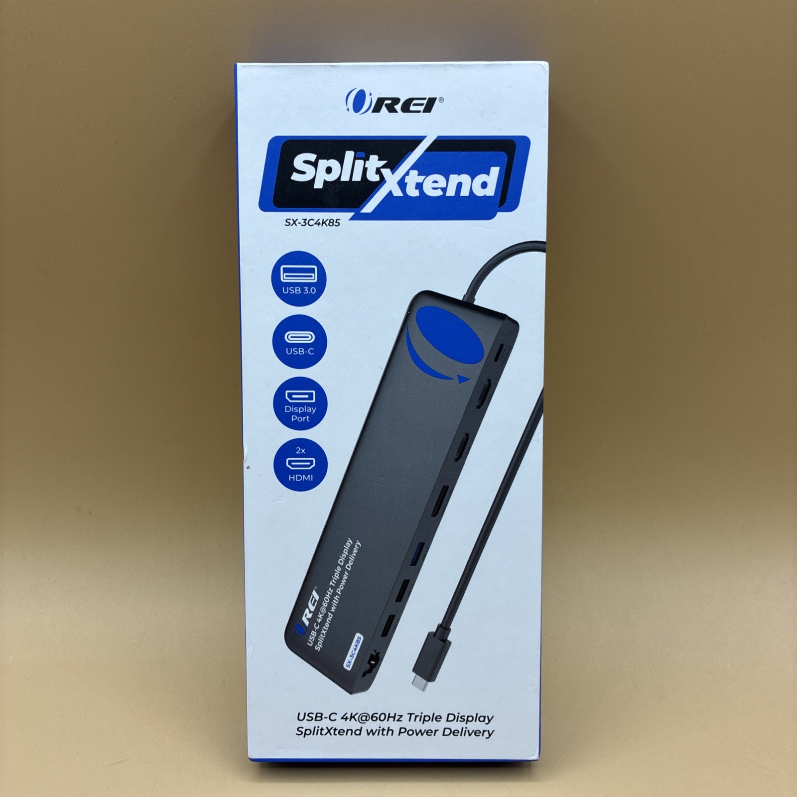 OREI SplitXtend SX-3C4K85 USB-C 4K@60HZ 3 Display And Power Delivery
