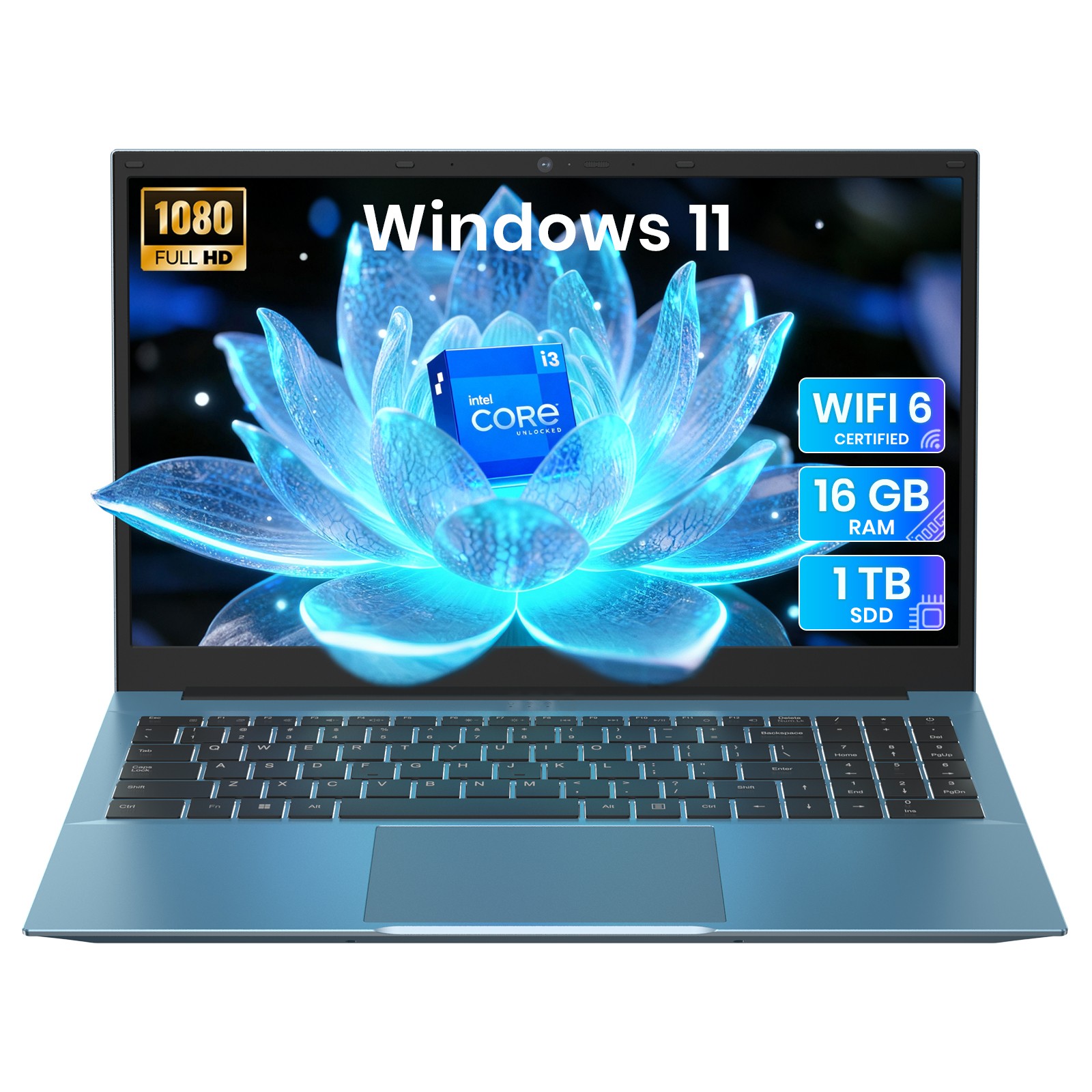 2026 SGIN 15.6" Laptop Intel Core i3 16GB RAM 1TB SSD Win 11 Backlit Keyboard