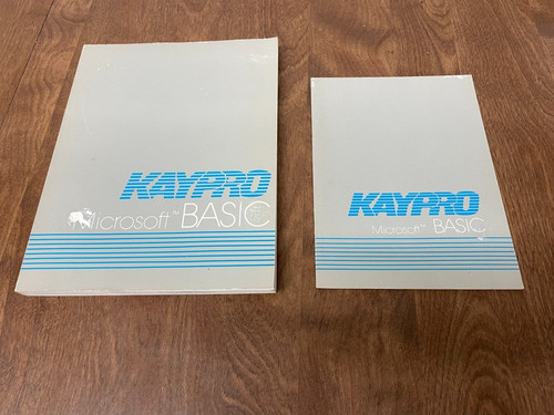 Kaypro Microsoft Basic Manuals (RARE)