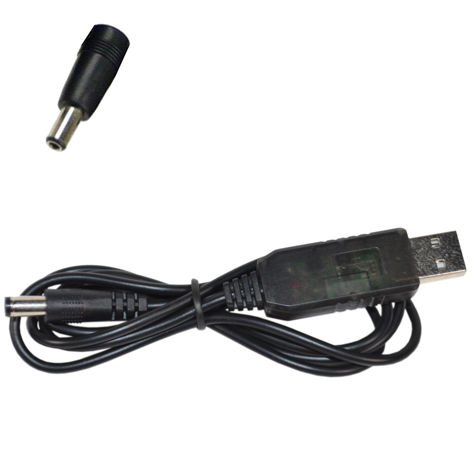 USB Converter to DC 9V 2A 5.5x2.5 Barrel Plug Connector -C+ Cable Cord Lead Wire