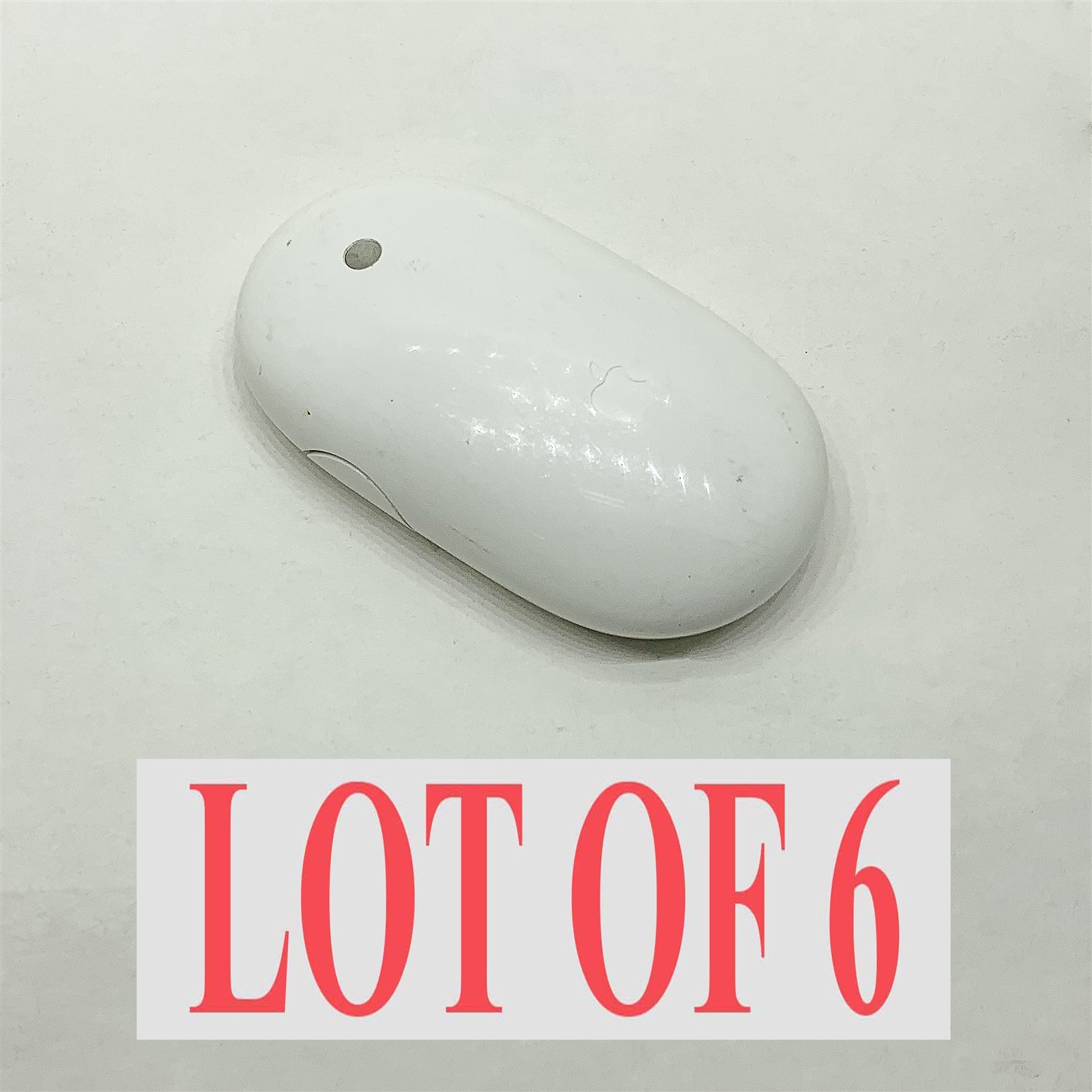 Genuine Apple Wireless Mouse A1197 White No Batteries Tested & Working Lot 6