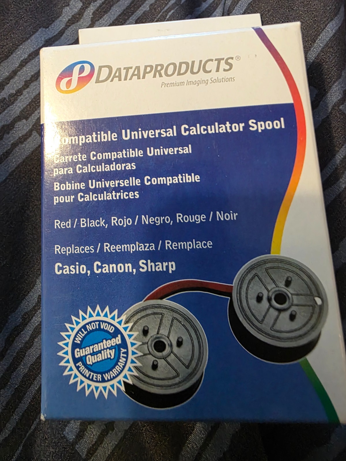 Dataproducts R3027 Red Black Universal Calculator Twin Spool Ribbon New