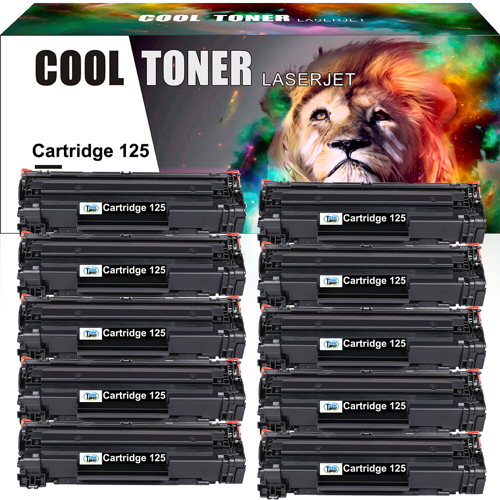 10x CRG125 Black Toner Compatible for Canon 125 ImageClass LBP6000 LBP6030w
