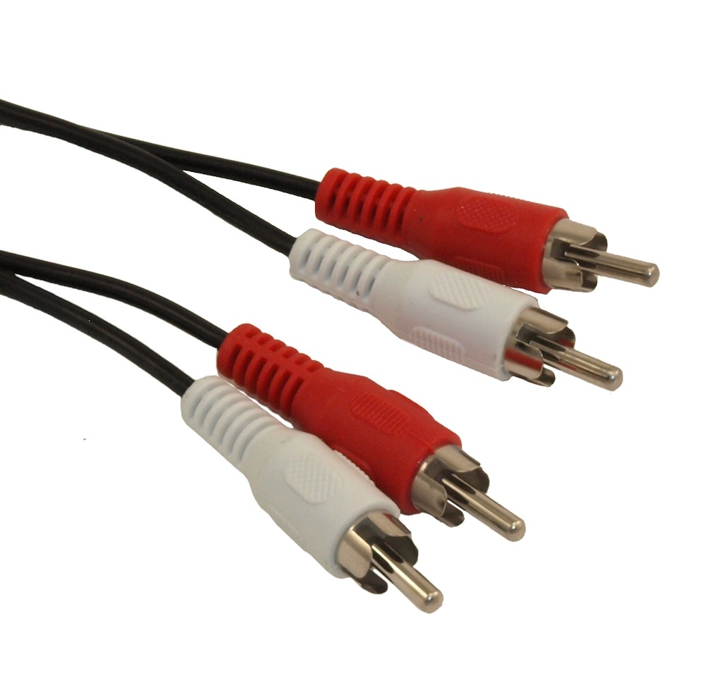 25ft 2 Wire RCA Audio Cables  Male/Male (General Duty)
