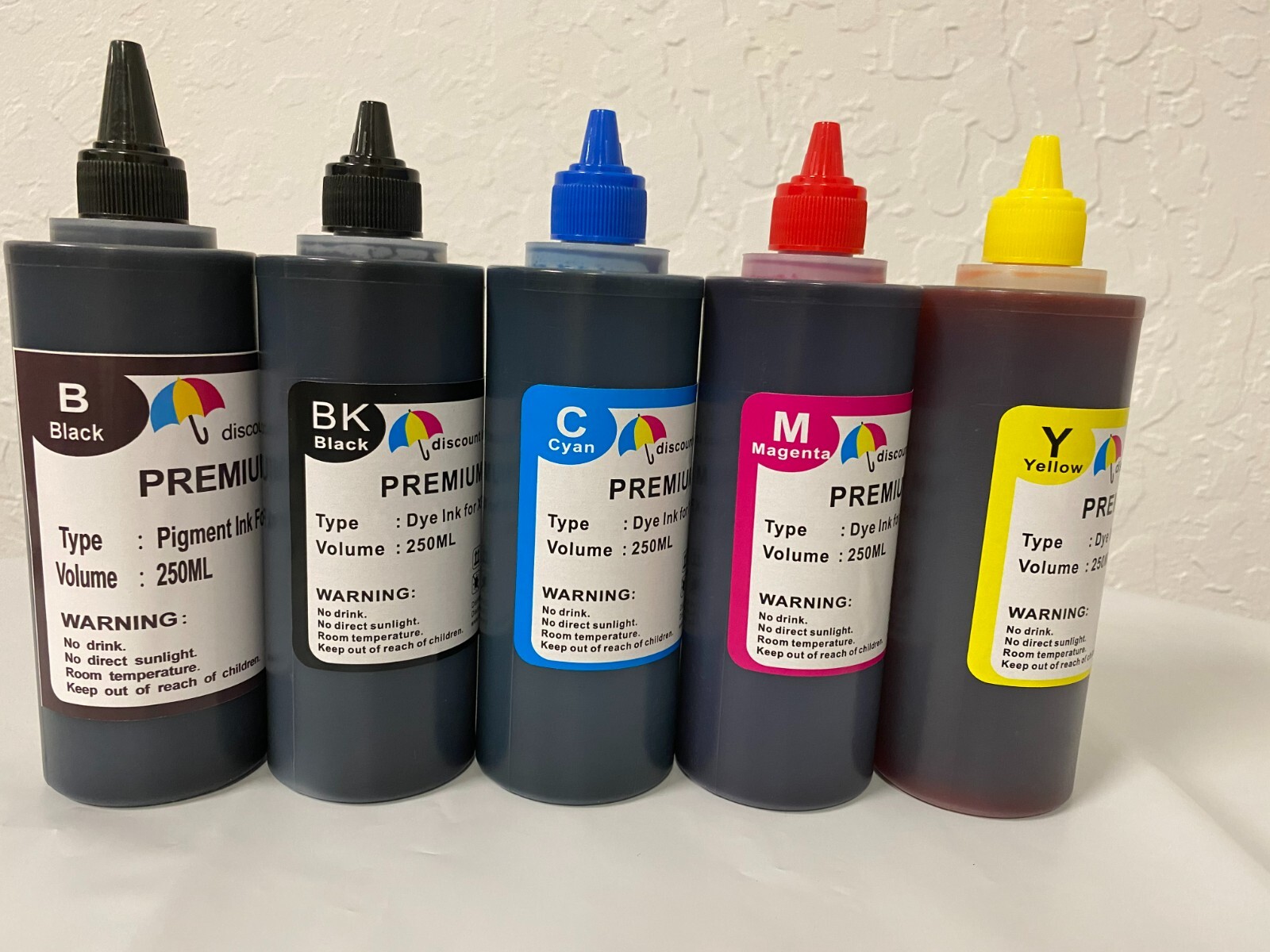 Refill ink for Epson 273 273XL XP-600 XP-610 XP-620 XP-800 XP-810 XP-820 5x250ml