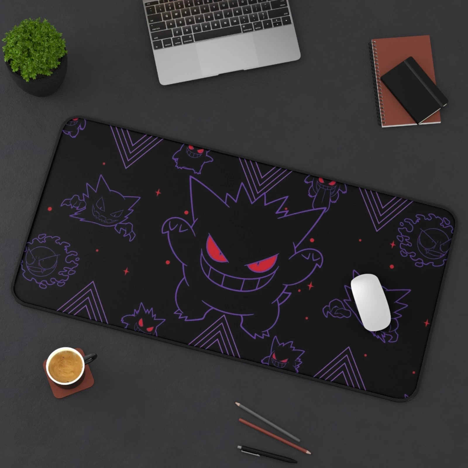 Gengar Pokemon Monster Gaming Desk Mat Mouse Pad Accessories