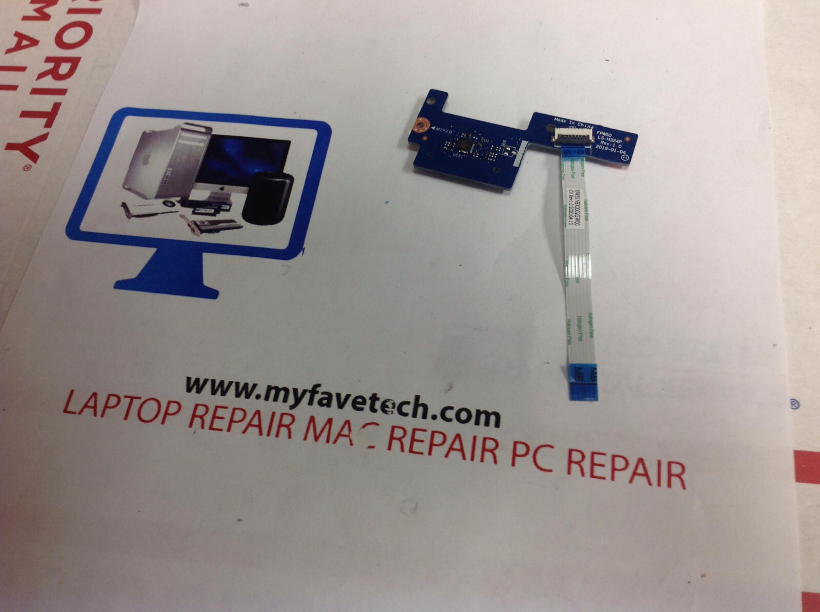 GENUINE 100% HP 15-DW LAPTOP SD CARD READER BOARD W/CABLE L52030-001 L52027-001