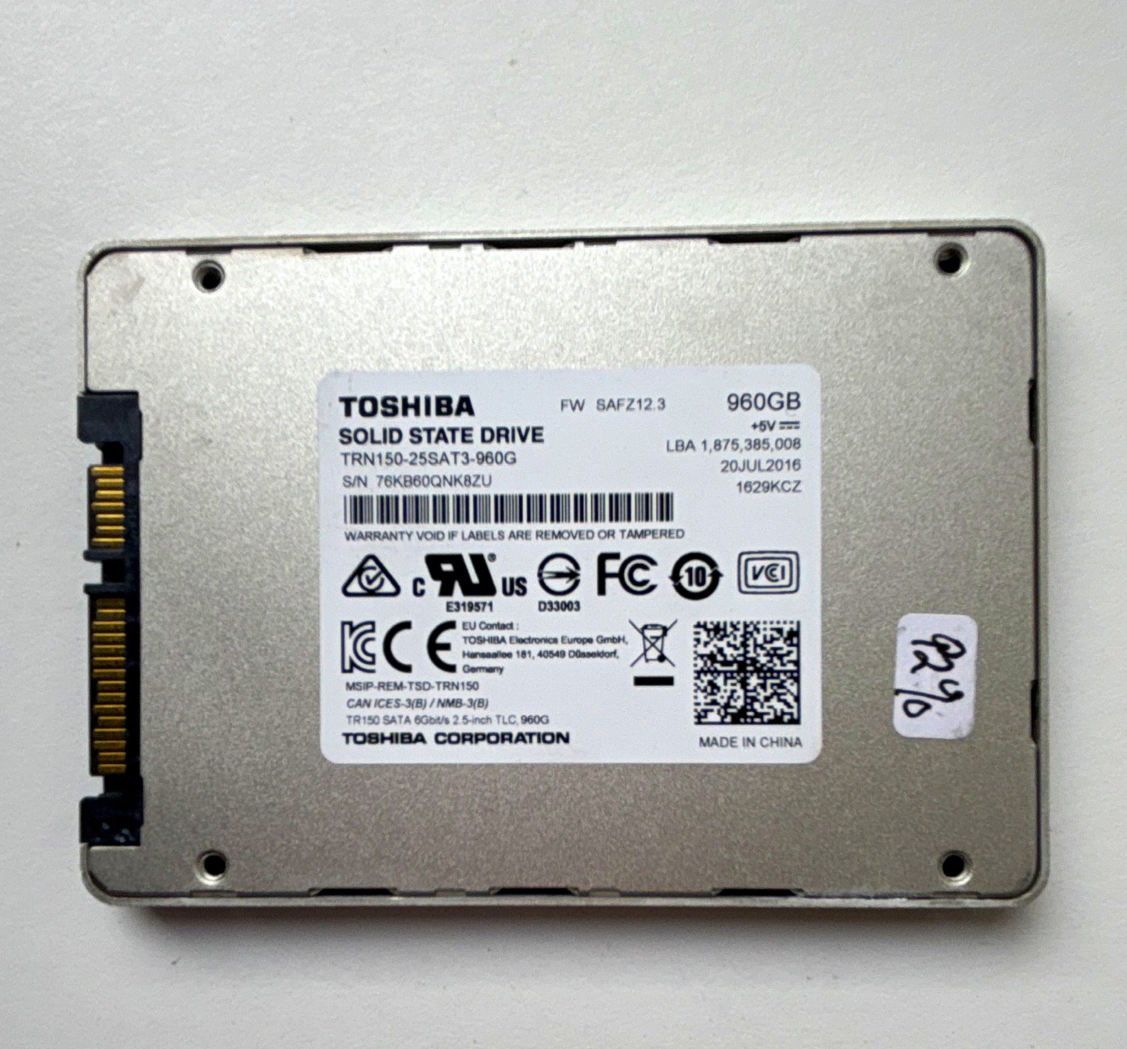 Toshiba OCZ TR150 960GB 2.5" SATA III Internal SSD TRN150-25SAT3-960G