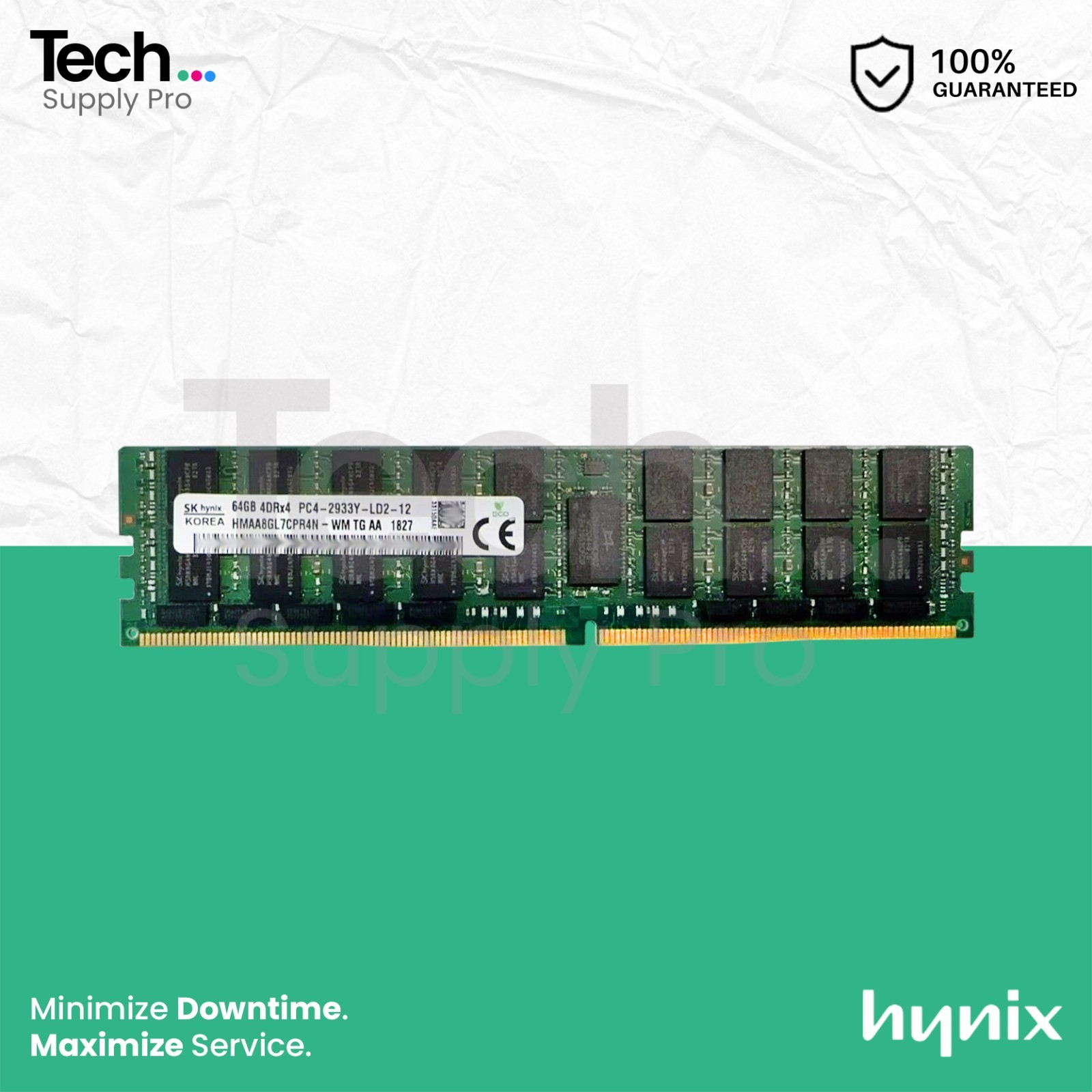 HMAA8GL7CPR4N-WM Hynix 64GB PC4-23400 DDR4-2933MHz ECC 4DRx4 LRDIMM 1.2V Memory