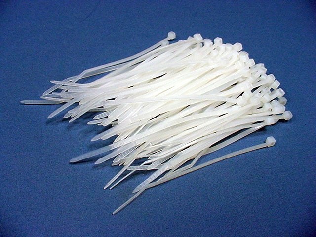 Leviton 12540-4WH Organizing Fastening Plastic 4" Cable Zip Wire Tie Nylon 10pcs