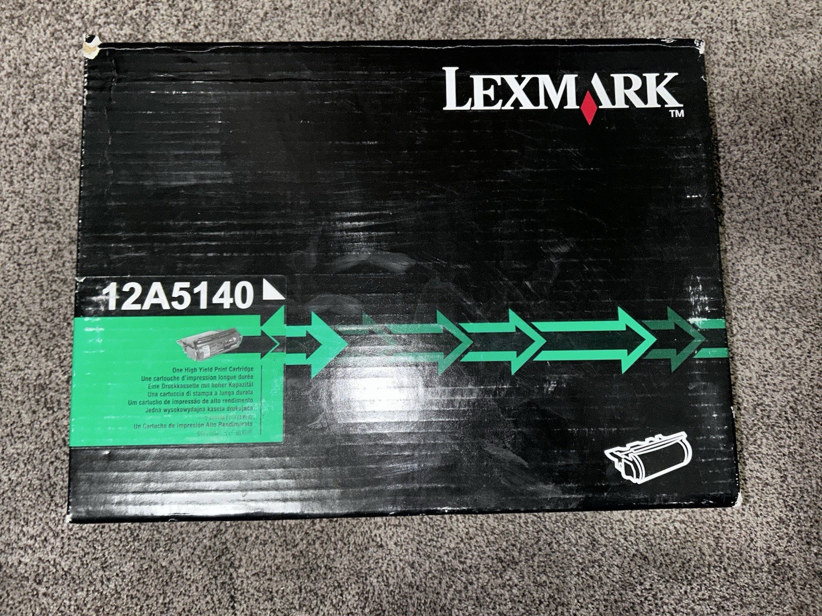 Lexmark 12A5140 "High Yield" monochrome (black) toner cartridge