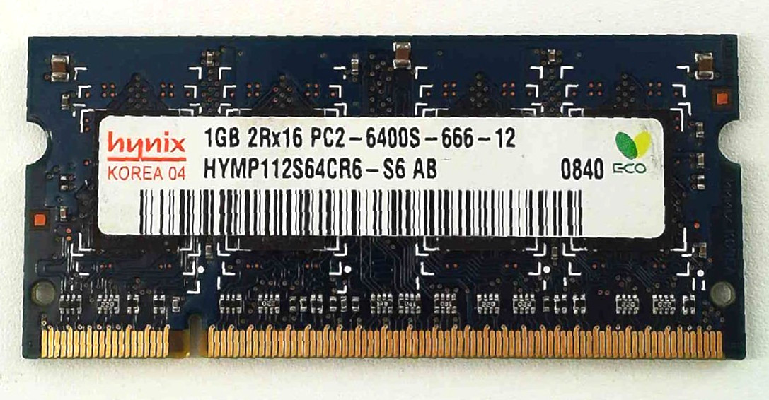 Hynix 🔧 1GB DDR2-800 PC2-6400S SO-DIMM Laptop RAM 🟥 ☆