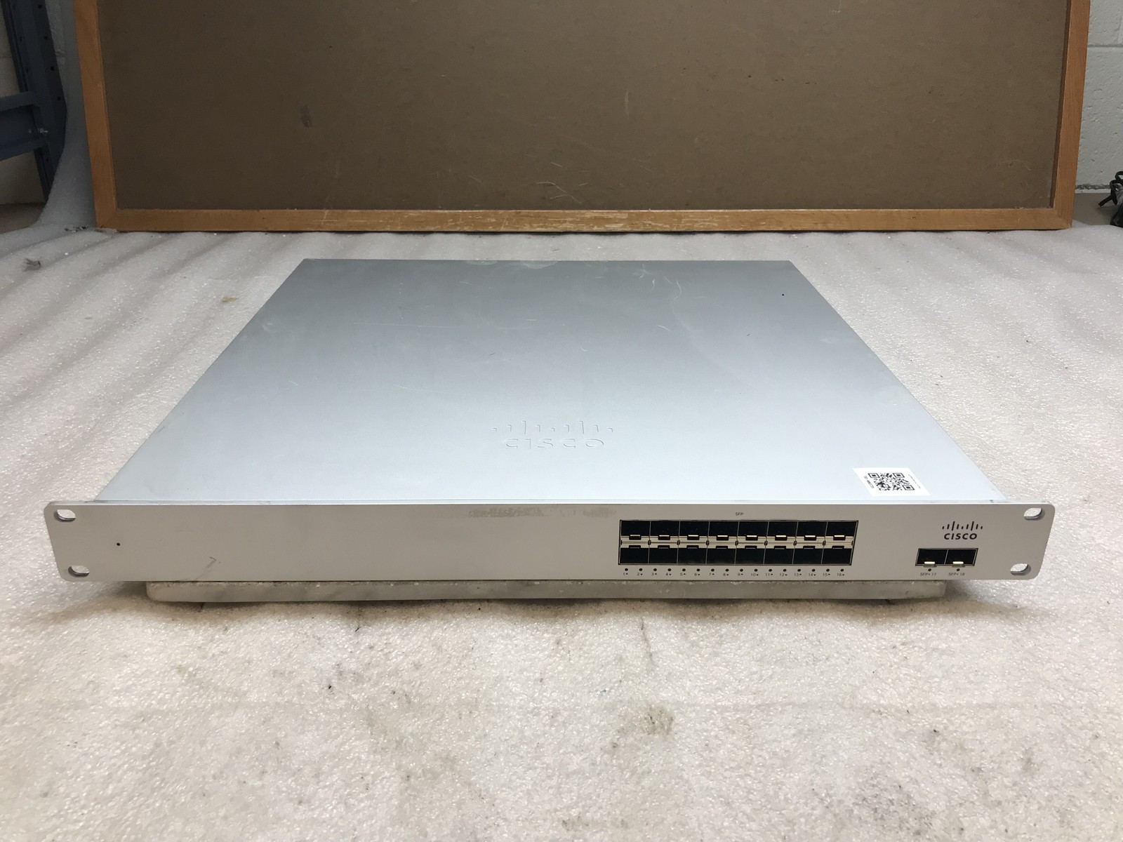 Cisco Meraki MS410-16-HW16-Port 1G SFP 2x 10G SFP+ L3 Managed Switch - UNCLAIMED