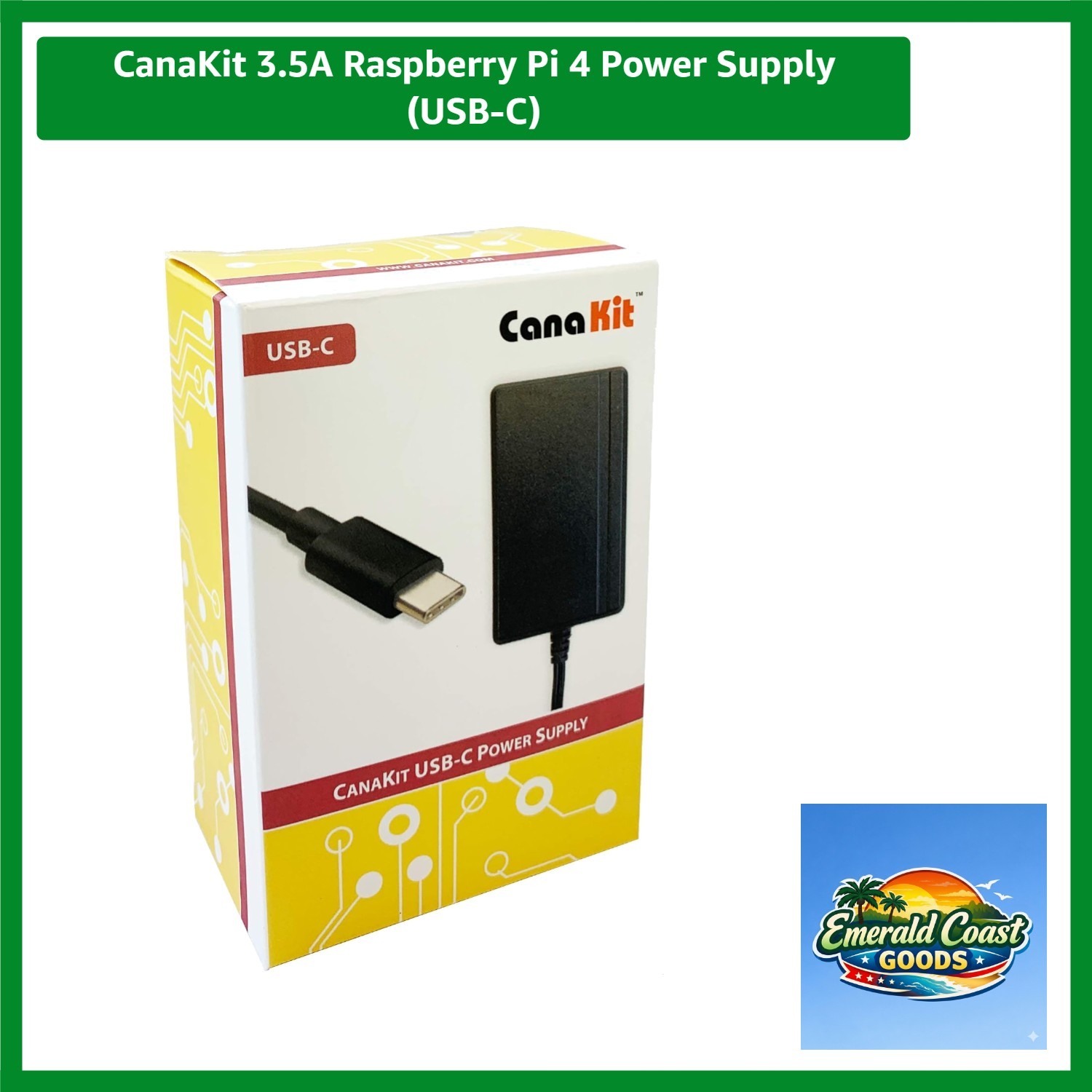 3.5A Raspberry Pi 4 Power Supply USB-C
