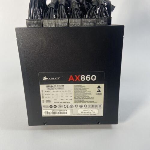 Corsair AX860 860W ATX Power Supply Fully-Modular PSU 75-001305