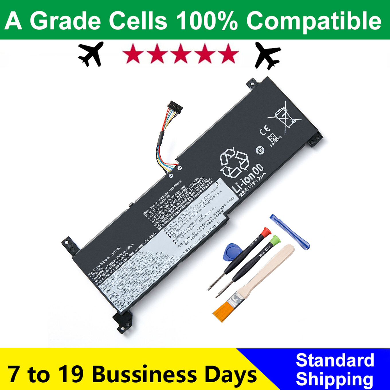L20M2PF0 L20C2PF0 L20L2PF0 Battery For Lenovo IdeaPad 3-14ABA7 3-15ADA6 3-17ALC6
