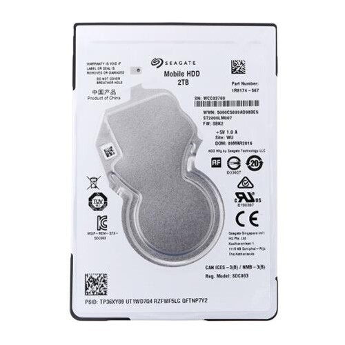 Seagate Mobile HDD 2TB ST2000LM007 128MB SATA 2.5" Internal HDD Hard Disk Drive