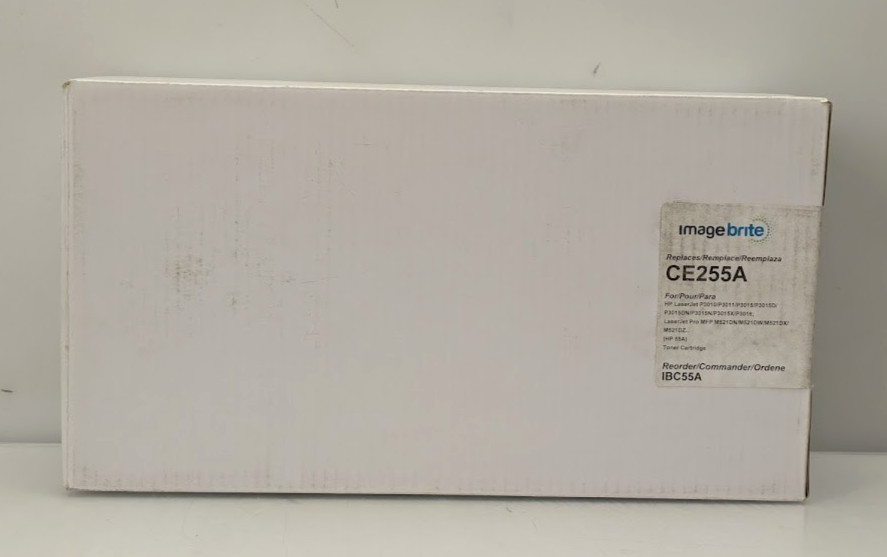 IMAGEBRITE HP 55A Black Toner Cartridge Replaces CE255A for HP LaserJet IBC55A
