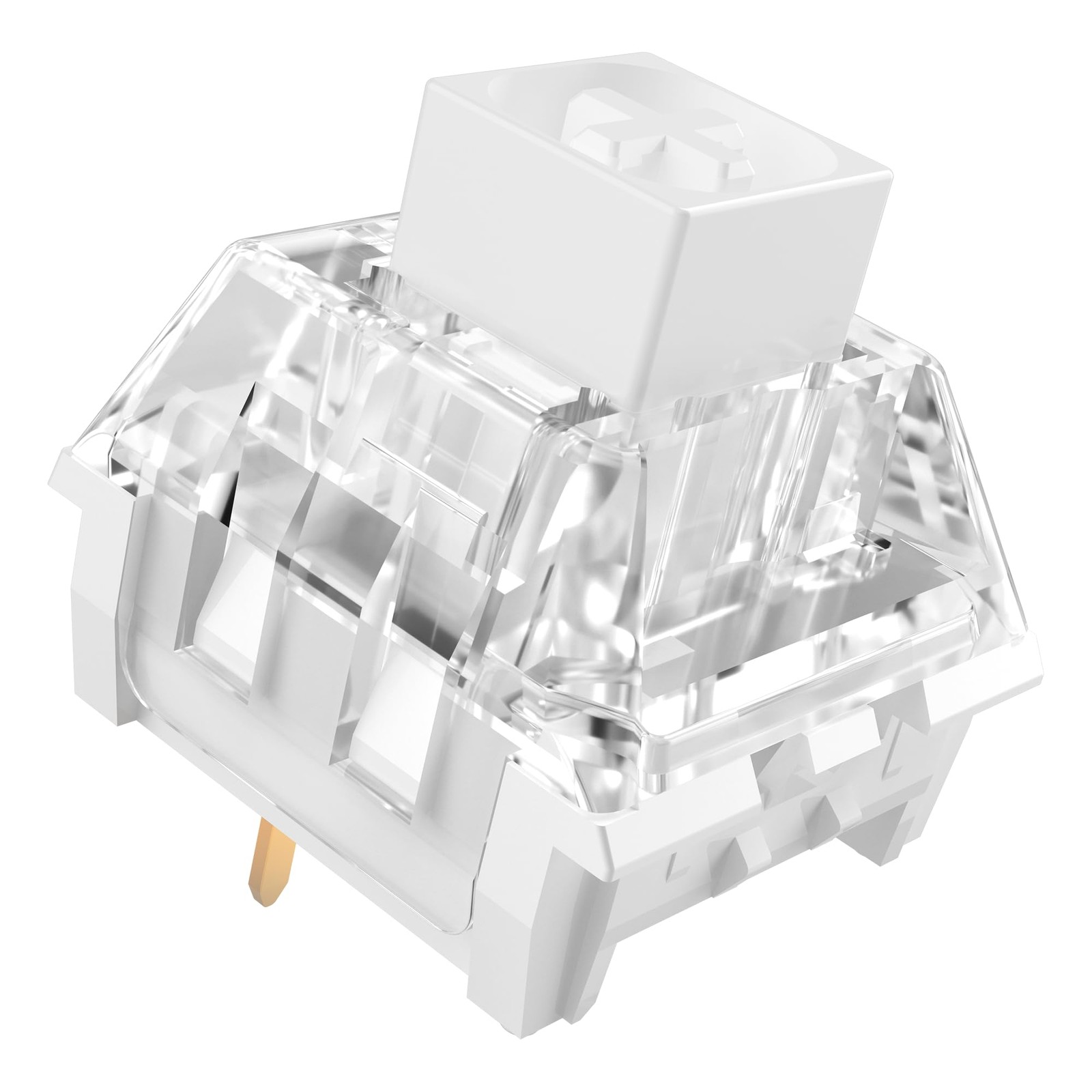 Zjmehty Kailh Box Mechanical Keyboard Switches, 200 Pcs White