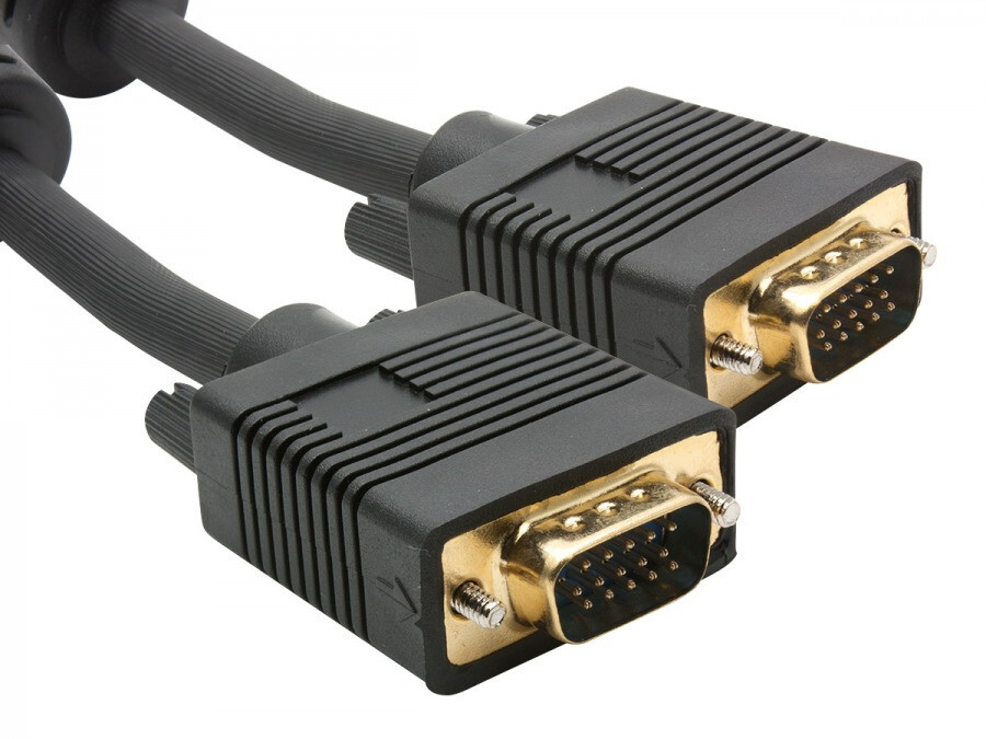 100ft ELKA Full 15 PIN Premium VGA Male to VGA Male Double Shielding Cable