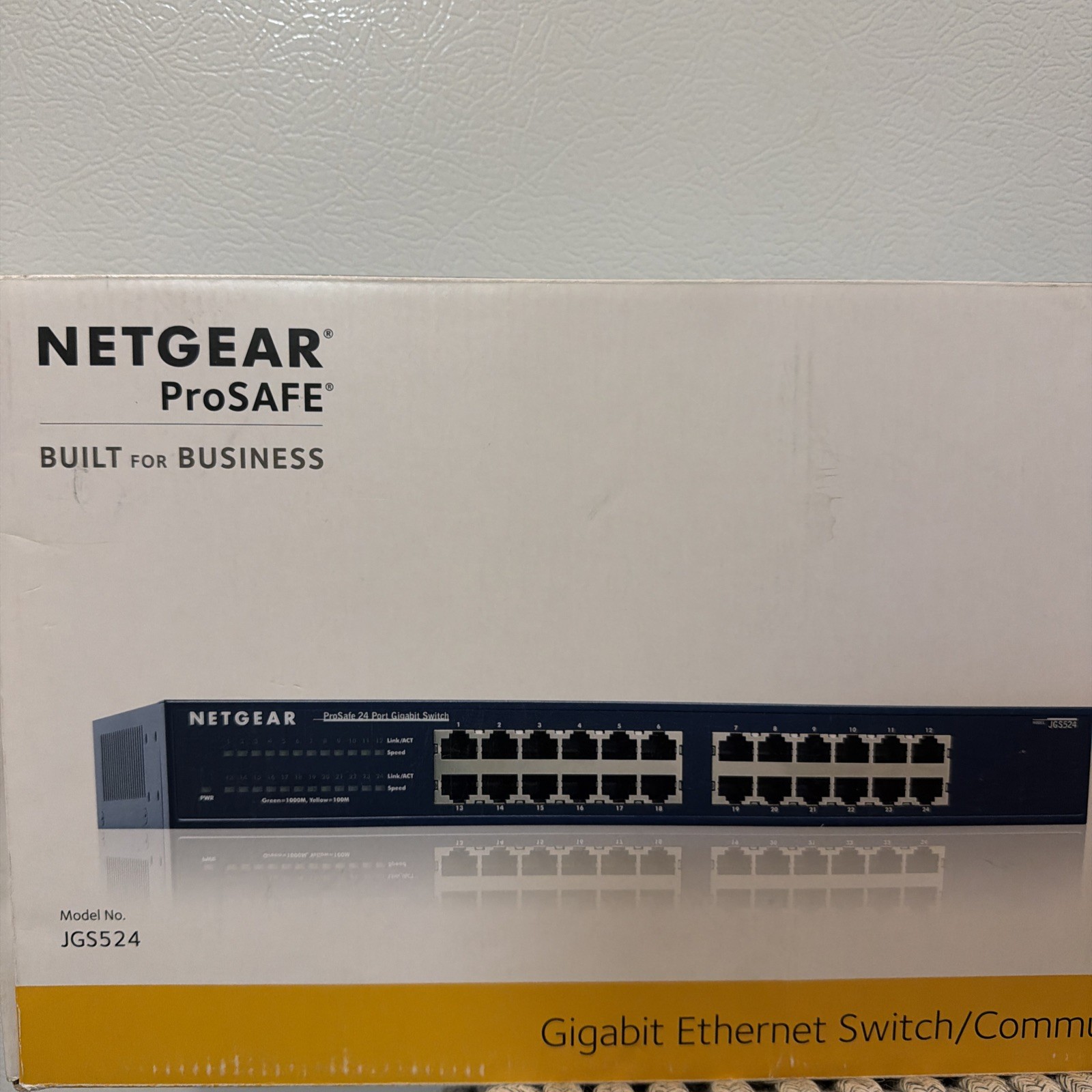NETGEAR ProSafe JGS524 24-Port Gigabit Ethernet Switch Rack Mount In Box
