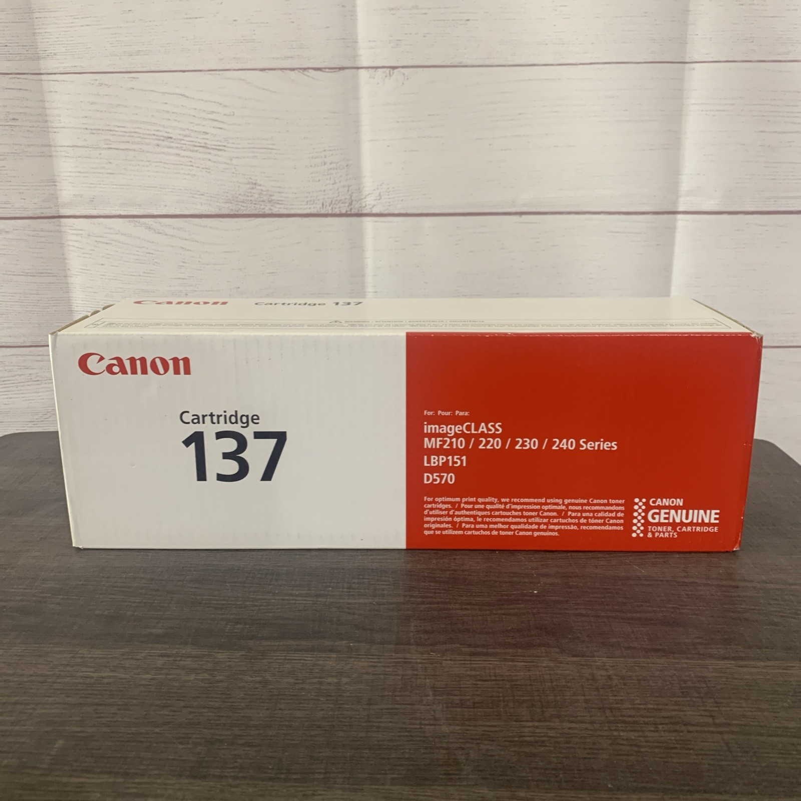 GENUINE OEM CANON 137 Black Toner Cartridge BRAND NEW & FACTORY SEALED