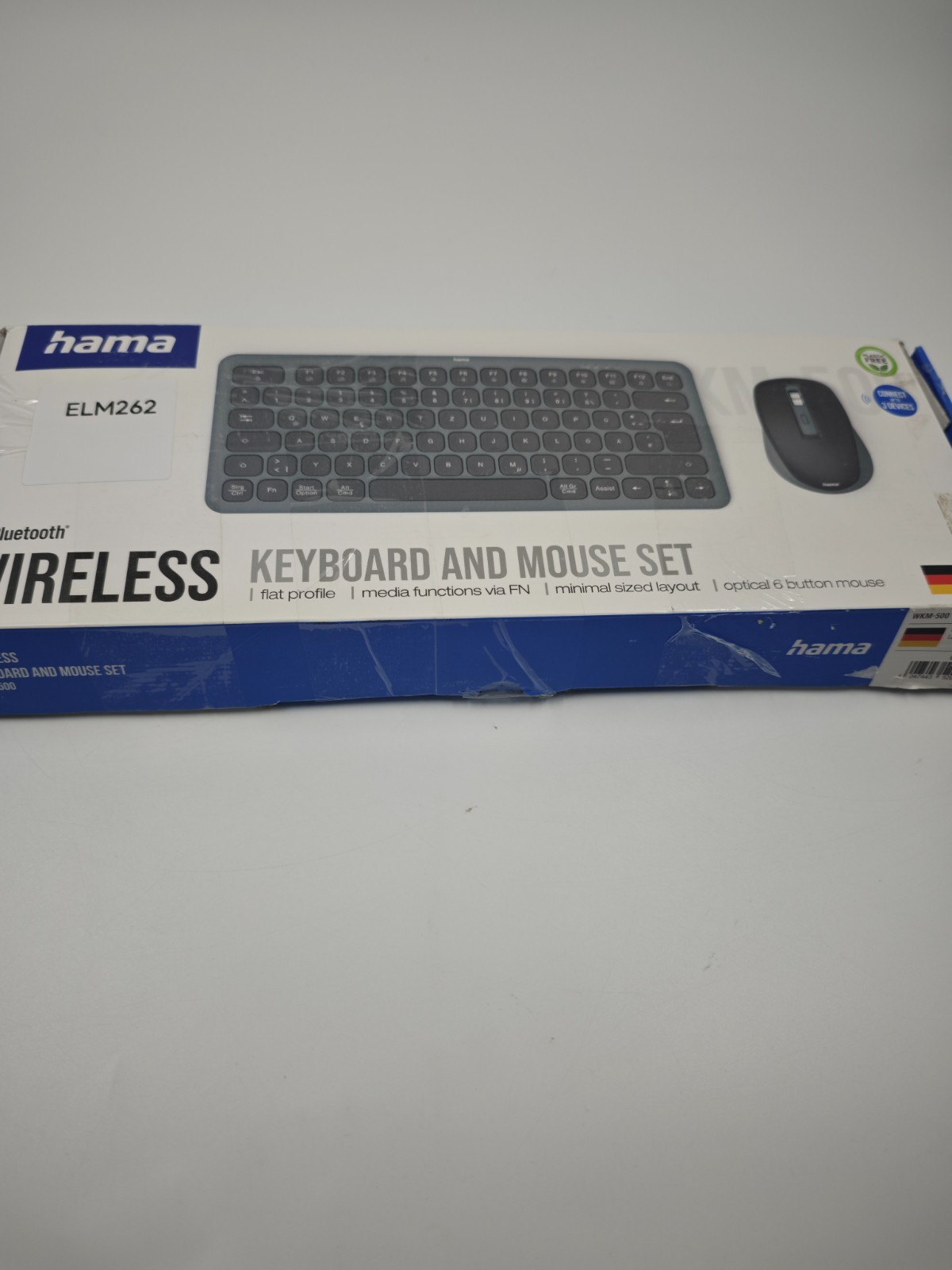 HAMA WIRELESS KEYBOARD AND MOUSE SET WKM 500 - Black | Used