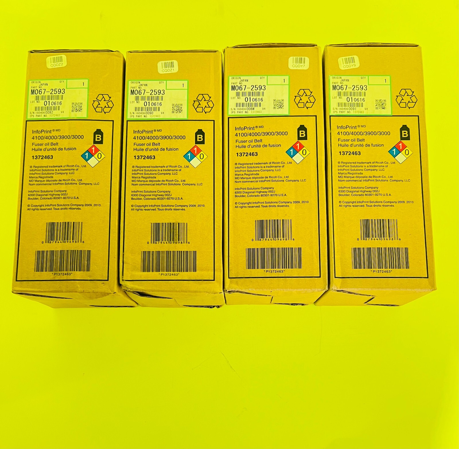 Genuine Ricoh Infoprint Solutions Fuser Oil Belt for 3000 3900 4000 4100 OEM