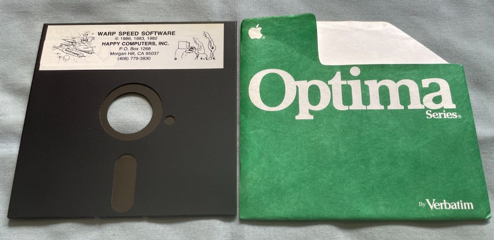 WARP SPEED SOFTWARE - Atari 400/800 Happy Computer Software 5.25" Disk - TESTED
