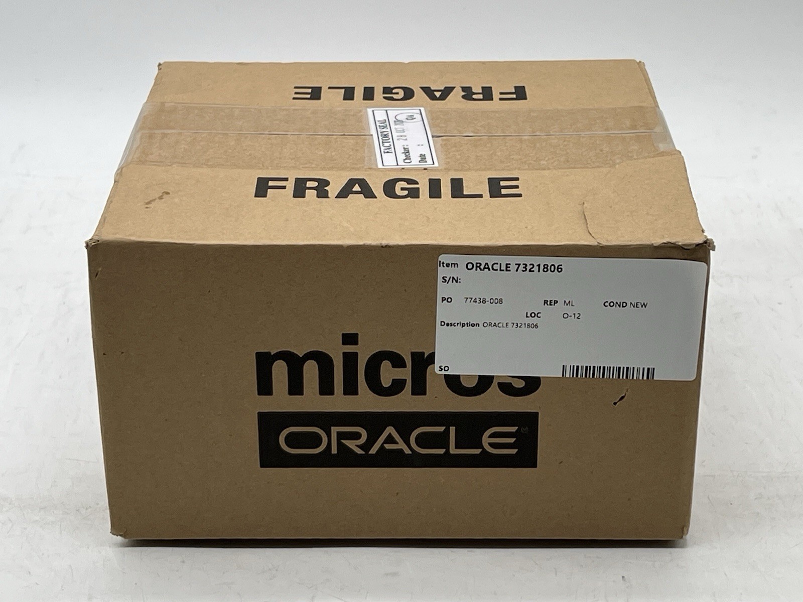 Oracle Micros LCD Rear Display Series 2-7321806-Sealed