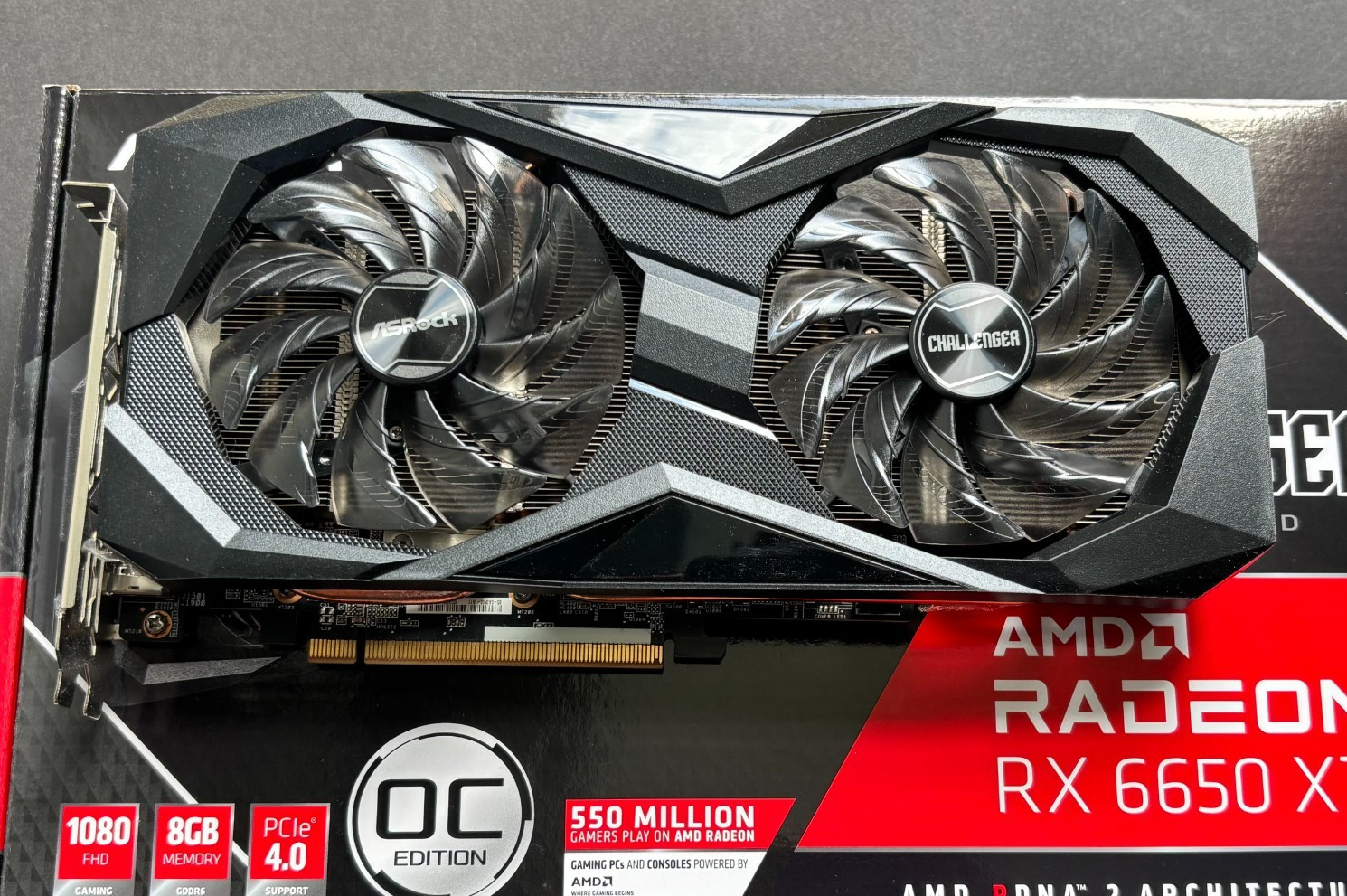 ASRock Radeon RX 6650 XT Challenger 8GB GDDR6 OC GPU w/ Original Box