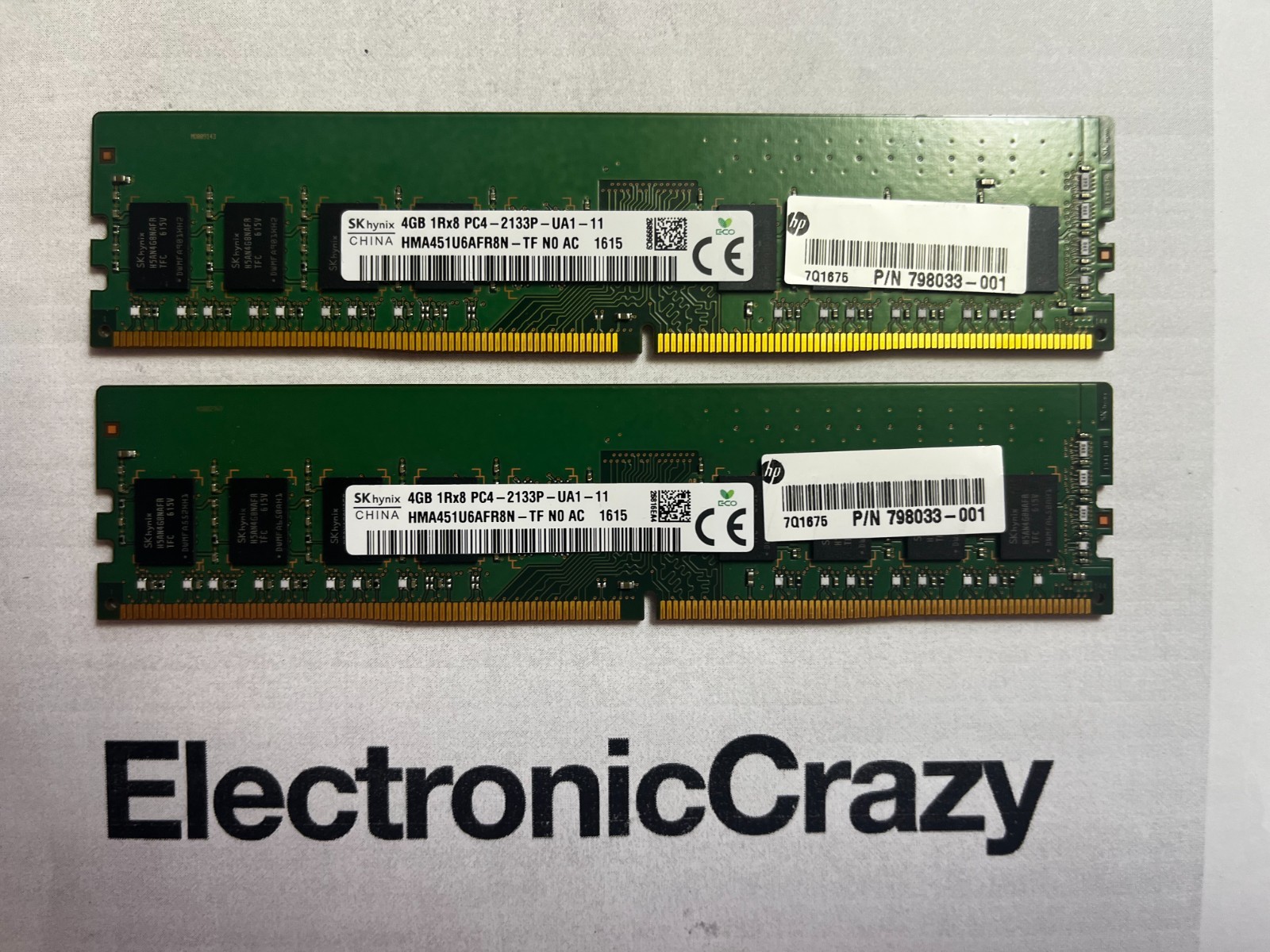 8GB (2x4GB) SK Hynix DDR4 2133MHz Desktop RAM | HMA451U6AFR8N-TF | HP 798033-001