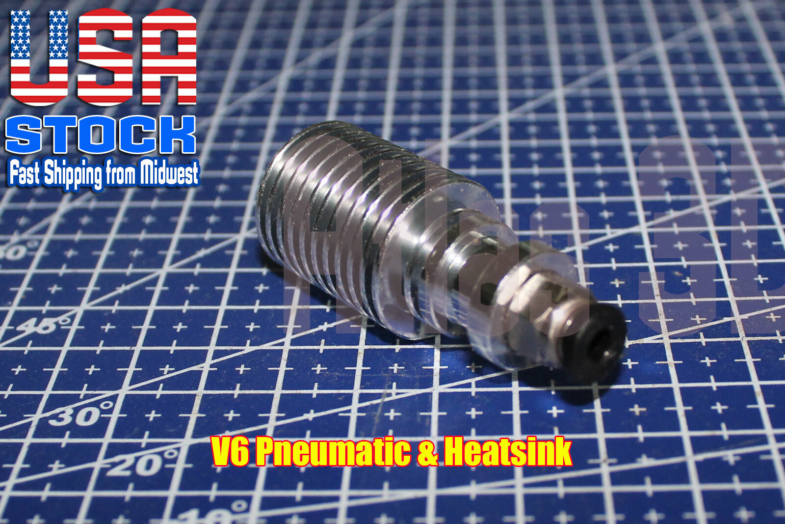 V6 Heat Sink for 1.75mm Remote J-Head, Heatsink , Compatible w/ E3D Hotends