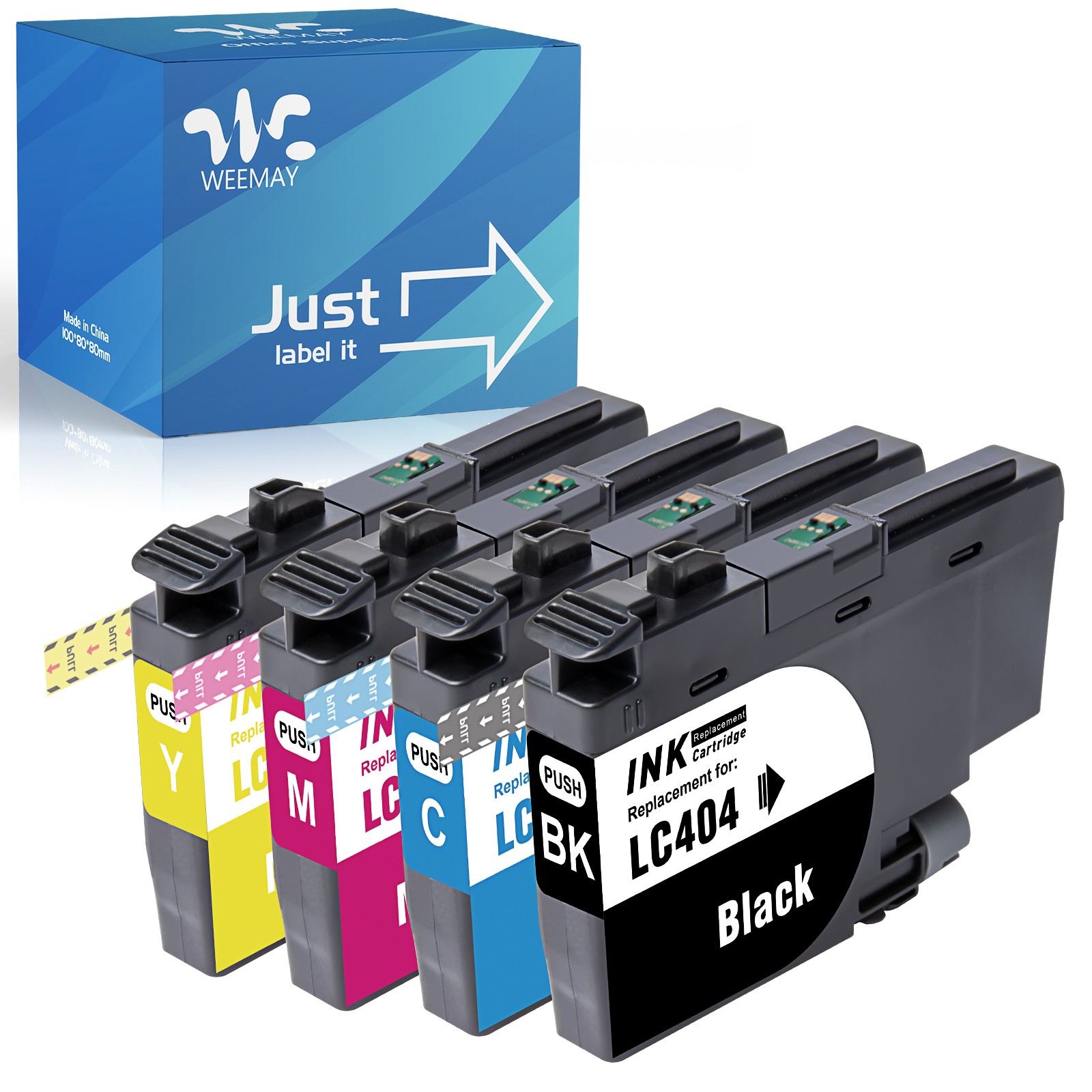 4PK LC404 LC404XL Ink Cartridges for Brother MFC-J1205W MFC-J1215W MFC-J1205W XL