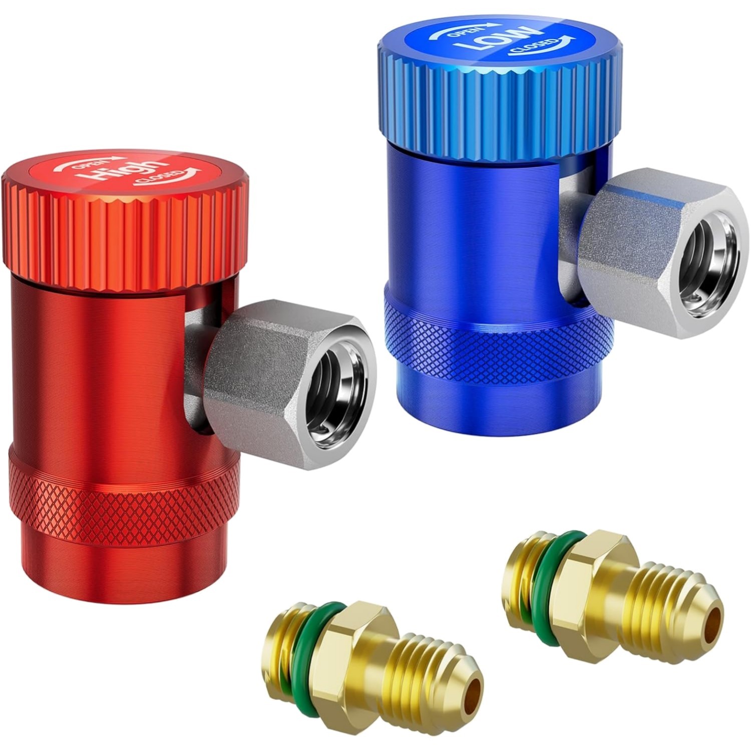 Easy-Install Quick Coupler Set for Automotive AC Systems - R-1234yf Compatible