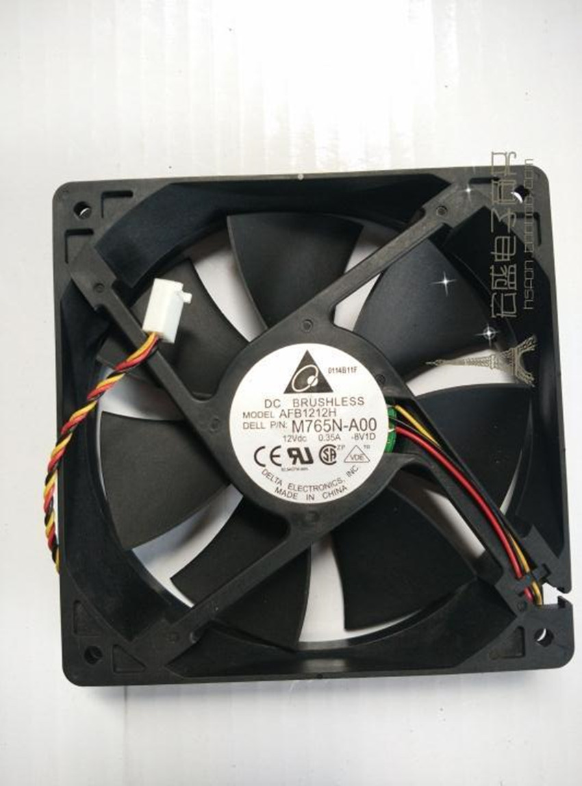 DELTA AFB1212H 120*120*25mm 12V 0.35A 3pin Case Cooling Fan