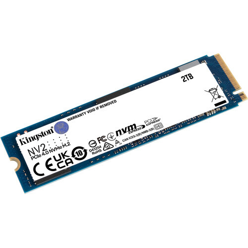 Kingston NV2 2TB SSD PCIe4.0x4 NVMe M.2 2280 SNV2S/2000G Solid State Drive