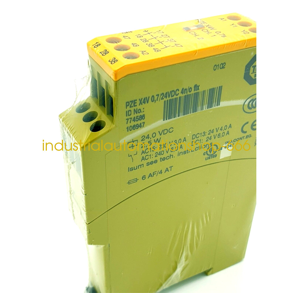 1PC NEW Pilz 24V PZE X4V 774586 Safety Relay Via DHL or FedEX