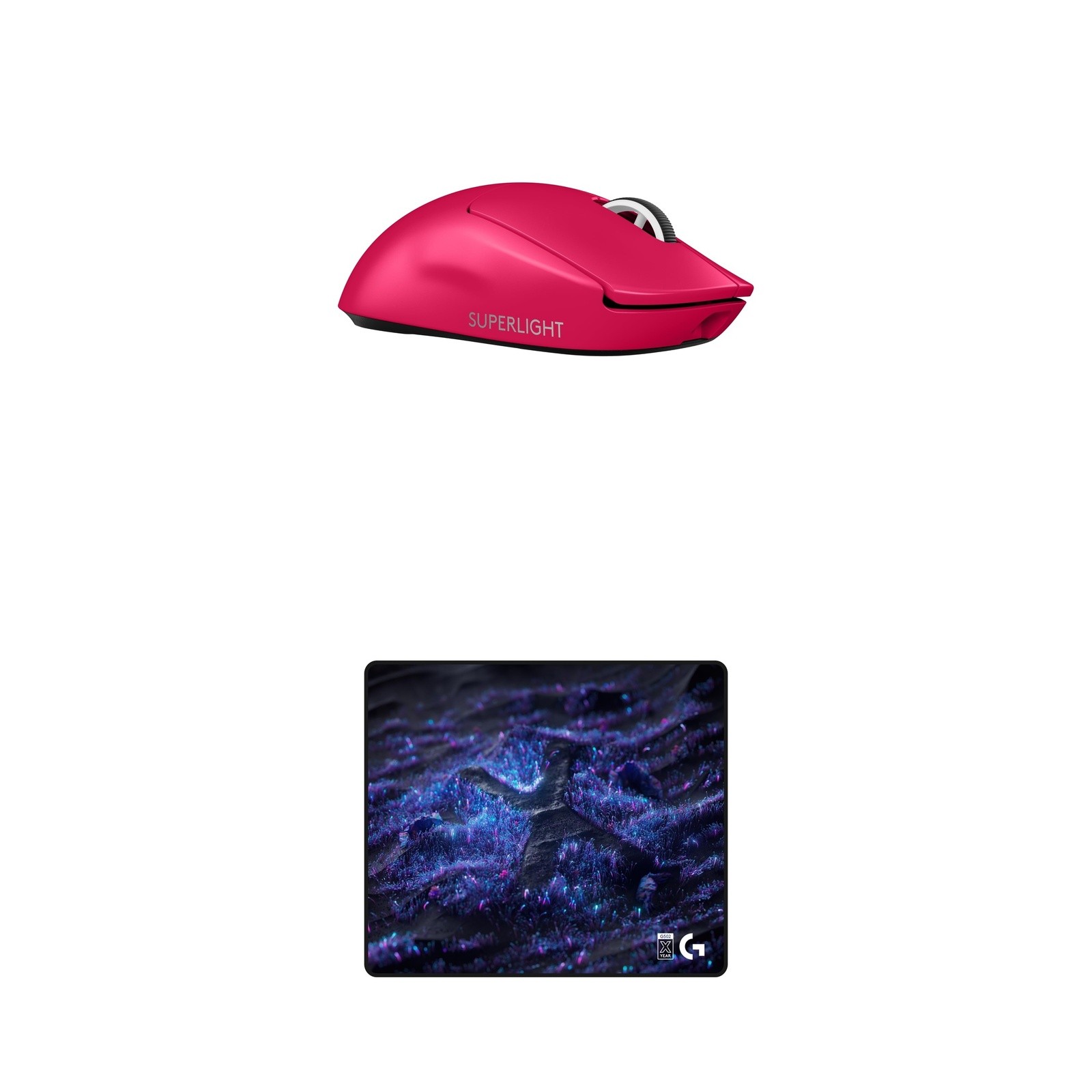Logitech Pro Wireless Bundle: PRO X SUPERLIGHT 2 + G640 SE - Magenta