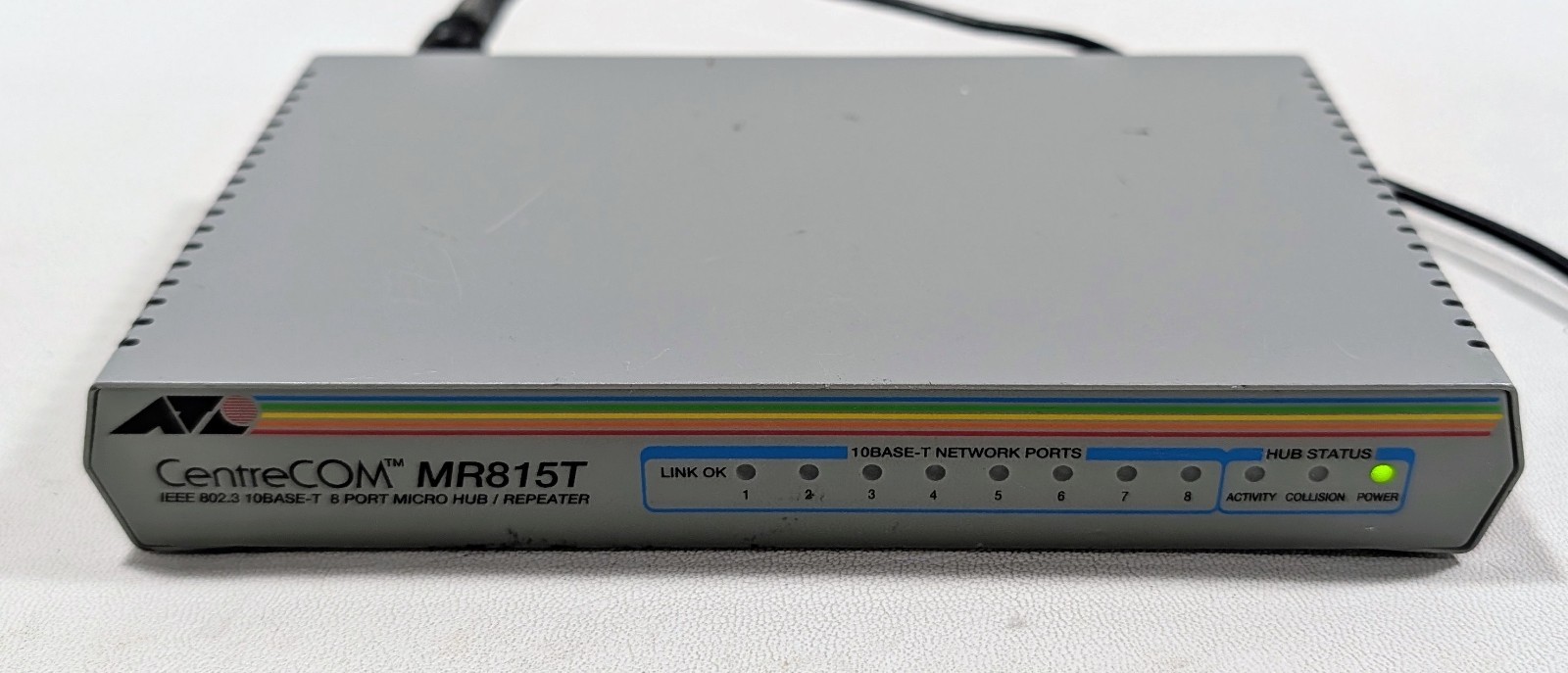Allied Telesyn Centrecom AT-MR815T 8 port micro hub/repeater No AC Adapter